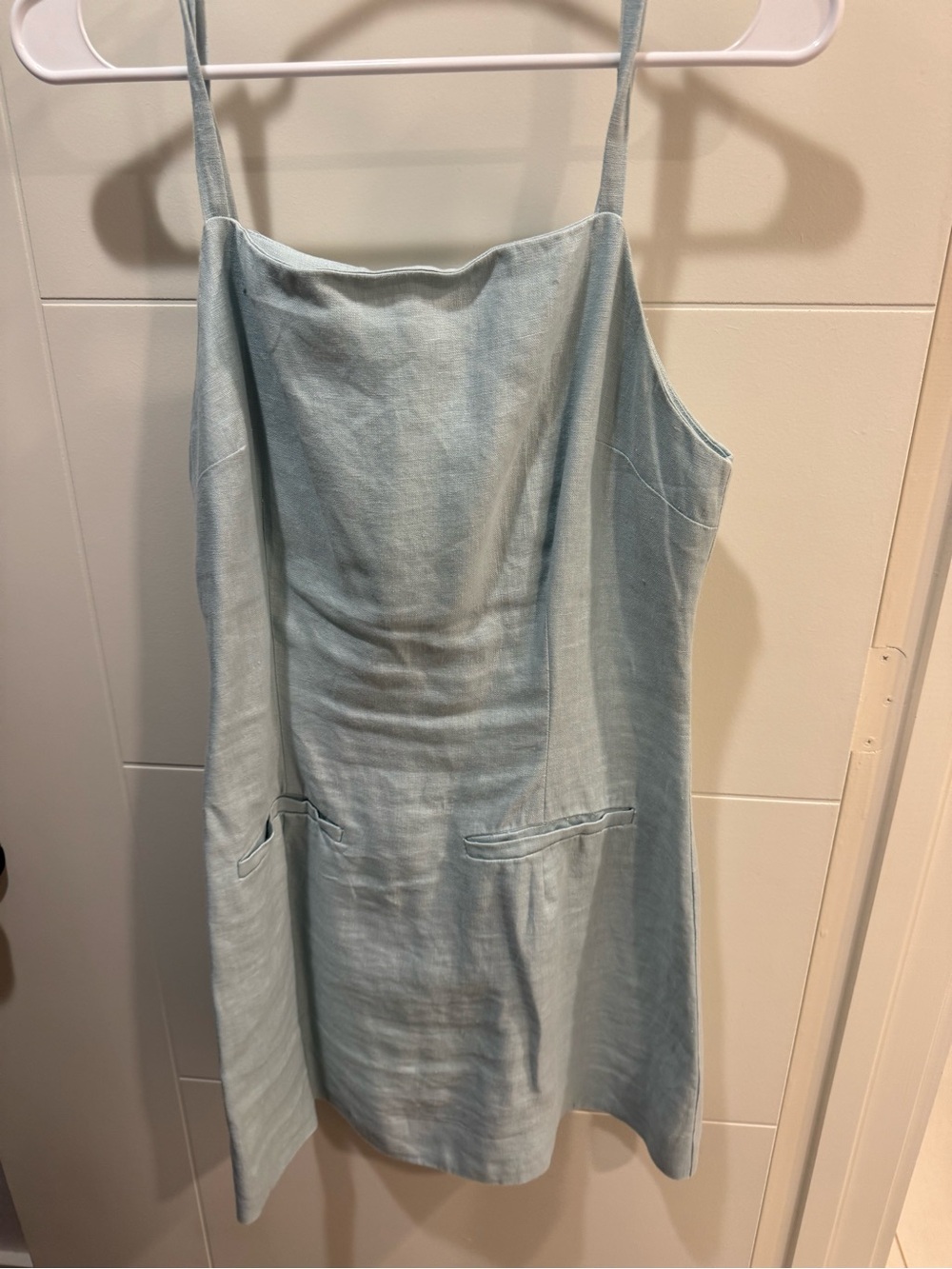 Reformation Light Blue Mini Dress